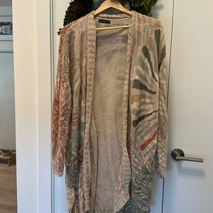 Gauzy multi-color IVKO cardigan